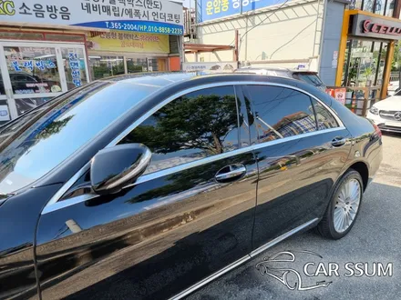 벤츠 S350d 자동차 썬팅 재시공 / 10년 보증 가격 가성비 스미스T2 전면30%, 측후면5% (광주 대전 전주 틴팅전문샵 카썸)