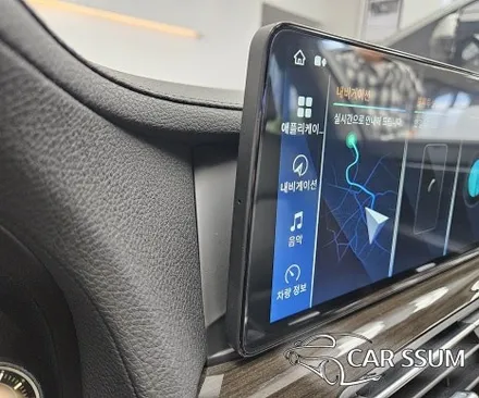 광주 BMW 740d 7시리즈 전용 안드로이드올인원 SPLAY 네비게이션 모니터 설치장착 튜닝 시공 (대전 전주 순천 여수 목포 고창)