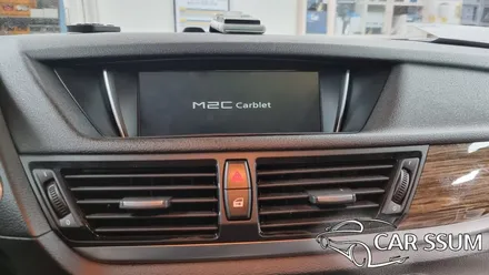 BMW X1 안드로이드 카블릿 모니터, 네비게이션 티맵 설치와 터치패널 연동 (전주 대전 광주 수입차 전문튜닝샵)