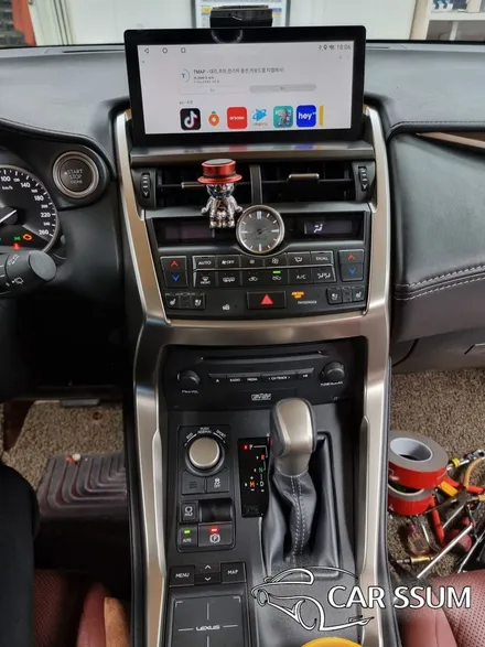 렉서스 NX200t NX300h 안드로이드 올인원 모니터 설치 튜닝 작업후기 (광주 대전 전주 자동차튜닝샵 카썸)