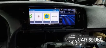 렉서스 LS600h 순정 모니터 고장난김에 안드로이드 카블릿 만들기! M2C 매립, 터치판넬 이식 튜닝 (광주 전주 대전 튜닝샵 카썸)