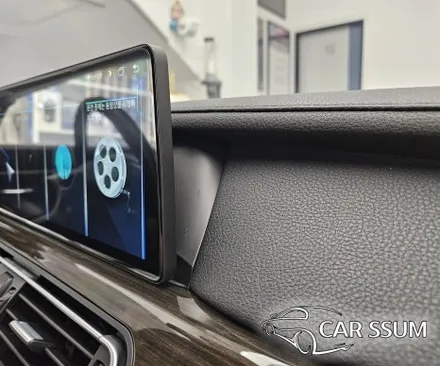 광주 BMW 740d 7시리즈 전용 안드로이드올인원 SPLAY 네비게이션 모니터 설치장착 튜닝 시공 (대전 전주 순천 여수 목포 고창)