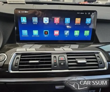 광주 BMW 5GT 안드로이드올인원 네비게이션 모니터, 측후방센서 감지기, 옵틱글래스 광각사이드미러 설치장착 튜닝 시공