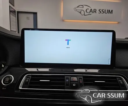 광주 BMW 740d 7시리즈 전용 안드로이드올인원 SPLAY 네비게이션 모니터 설치장착 튜닝 시공 (대전 전주 순천 여수 목포 고창)