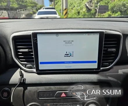 광주 기아 스포티지 QL 안드로이드 올인원 네비게이션 모터스밸류 7870 모니터, 어라운드뷰 설치장착 튜닝 시공