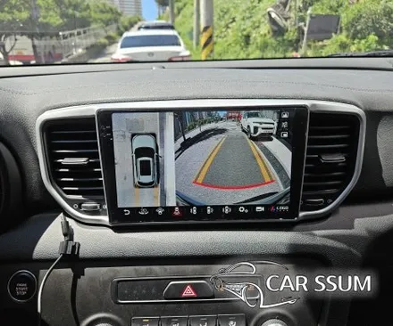 광주 기아 스포티지 QL 안드로이드 올인원 네비게이션 모터스밸류 7870 모니터, 어라운드뷰 설치장착 튜닝 시공