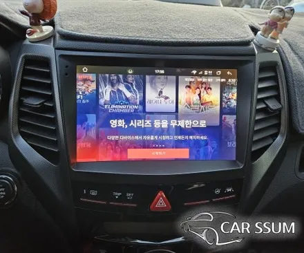 광주 티볼리 안드로이드 오토 애플카플레이 유튜브 넷플릭스 다 되는 올인원 모니터, 어라운드뷰 세트 설치장착 튜닝 시공