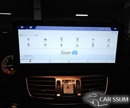 광주 벤츠 E클래스 E350 안드로이드올인원 네비게이션 모니터 설치장착 튜닝 시공
