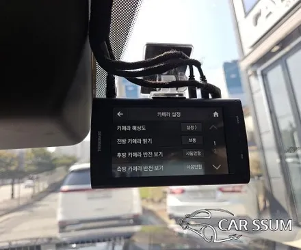 광주 디올뉴 싼타페 MX5 신차패키지 - 스미스클럽 베가 썬팅 틴팅, 아이나비 4채널 블랙박스, 보조배터리 설치 장착 튜닝시공