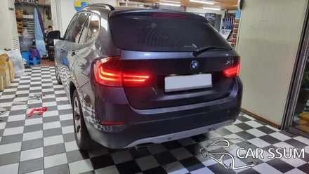 BMW X1 안드로이드 카블릿 모니터, 네비게이션 티맵 설치와 터치패널 연동 (전주 대전 광주 수입차 전문튜닝샵)