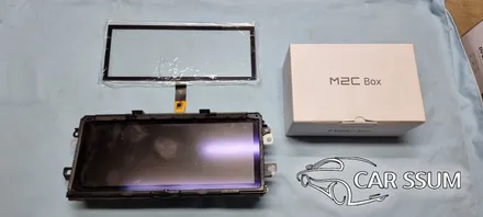 렉서스 LS600h 순정 모니터 고장난김에 안드로이드 카블릿 만들기! M2C 매립, 터치판넬 이식 튜닝 (광주 전주 대전 튜닝샵 카썸)