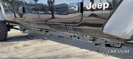 지프 랭글러 JT 글래디에이터 튜닝 세인트아모 스퍼터 썬팅, 고정식 사이드스텝 시공 (광주 튜닝샵)