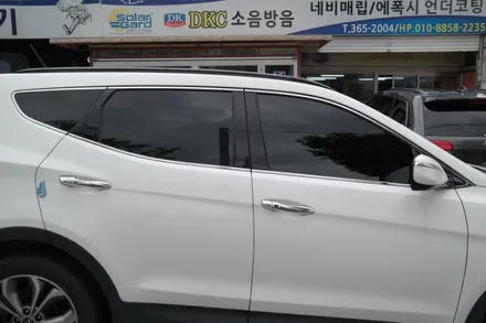 광주 카썸 현대 싼타페DM 이비오스 슈젠 CX90 썬팅 틴팅 시공기