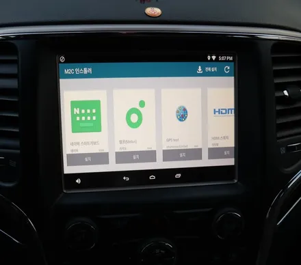 지프 그랜드체로키 안드로이드 카블릿 M2C - 200 시공