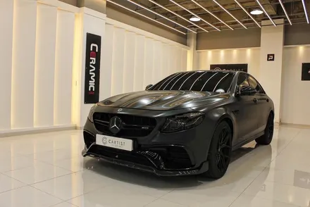 동탄랩핑 벤츠 e63 amg 사틴블랙락그레이메탈릭 사고랩핑 입고 / 카티스트스튜디오 / 화성 동학산1길