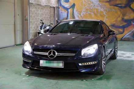 화성랩핑 벤츠 SL63 AMG 유광 화이트 전체랩핑 / 카티스트스튜디오 / 화성 동학산1길