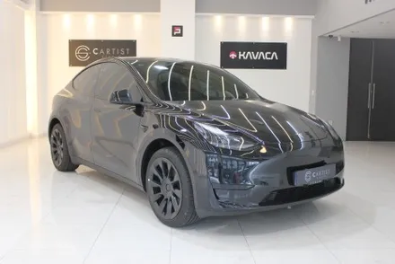 용인랩핑 모델Y 반광인 사틴보다 더 다크한 매트블랙으로 랩핑한다면? / 화성 동학산1길