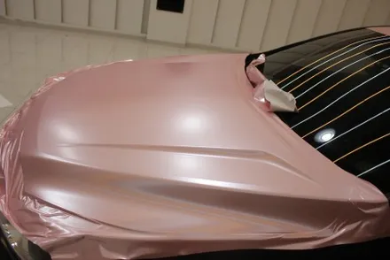 천안랩핑 펄 베이비핑크로 말리부 전체랩핑 했더니 여심취향저격에 딱! / 화성 동학산1길