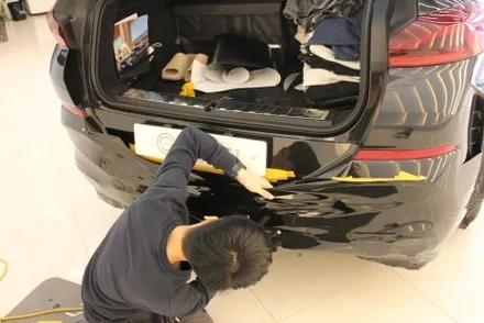 X6 부분랩핑 / 올블랙! 도색이 부담스럽다면 고광택 블랙 랩핑지로 도색처럼! / 화성 동탄 동학산1길