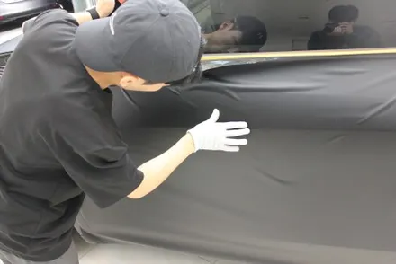 용인랩핑 모델Y 반광인 사틴보다 더 다크한 매트블랙으로 랩핑한다면? / 화성 동학산1길