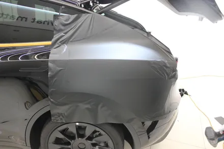 용인랩핑 모델Y 반광인 사틴보다 더 다크한 매트블랙으로 랩핑한다면? / 화성 동학산1길