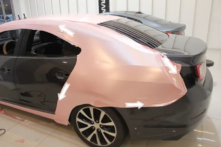 천안랩핑 펄 베이비핑크로 말리부 전체랩핑 했더니 여심취향저격에 딱! / 화성 동학산1길