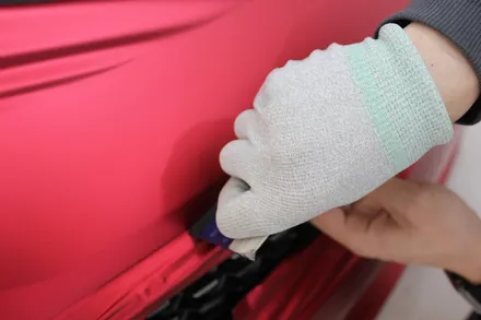 수원 무광크롬으로 한껏 포스 자랑하는 스팅어 존재감 장난 아니네요 / 비닐프로그 실크카디널레드 랩핑 / 화성 동학산1길