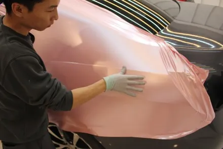 천안랩핑 펄 베이비핑크로 말리부 전체랩핑 했더니 여심취향저격에 딱! / 화성 동학산1길