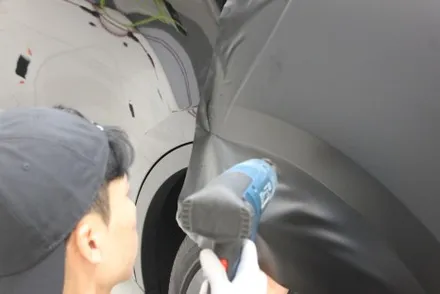 용인랩핑 모델Y 반광인 사틴보다 더 다크한 매트블랙으로 랩핑한다면? / 화성 동학산1길