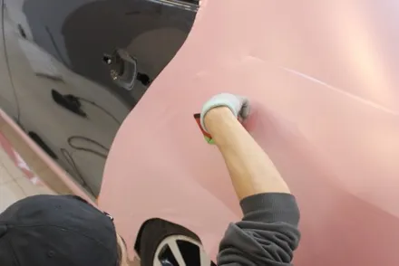 천안랩핑 펄 베이비핑크로 말리부 전체랩핑 했더니 여심취향저격에 딱! / 화성 동학산1길