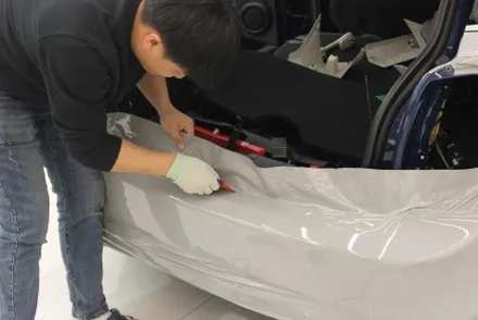 미니쿠퍼 유행에 맞춰 크레용 컬러로 자동차 랩핑했어요! 유광그레이 래핑 / 화성 동학산1길
