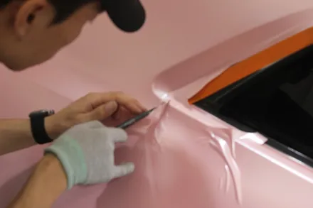 천안랩핑 펄 베이비핑크로 말리부 전체랩핑 했더니 여심취향저격에 딱! / 화성 동학산1길