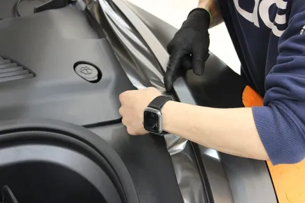 모델Y 신차에 사틴다크바솔트로 전체랩핑 완료! 역시 테슬라는 랩핑빨 좋죠! / 화성 동학산1길