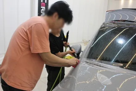 용인PPF 벤츠 EQE 탈거없는 자동재단과 손재단의 교차시공 / 화성 동학산1길