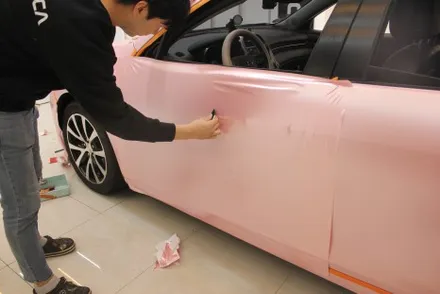 천안랩핑 펄 베이비핑크로 말리부 전체랩핑 했더니 여심취향저격에 딱! / 화성 동학산1길