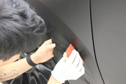 용인랩핑 모델Y 반광인 사틴보다 더 다크한 매트블랙으로 랩핑한다면? / 화성 동학산1길