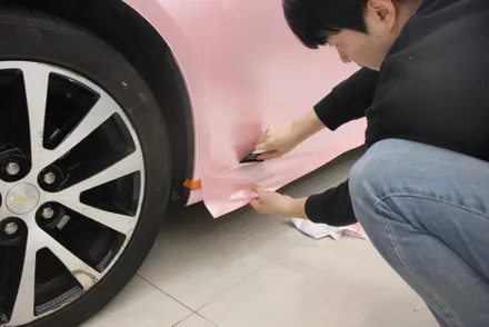 천안랩핑 펄 베이비핑크로 말리부 전체랩핑 했더니 여심취향저격에 딱! / 화성 동학산1길