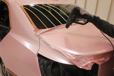 천안랩핑 펄 베이비핑크로 말리부 전체랩핑 했더니 여심취향저격에 딱! / 화성 동학산1길