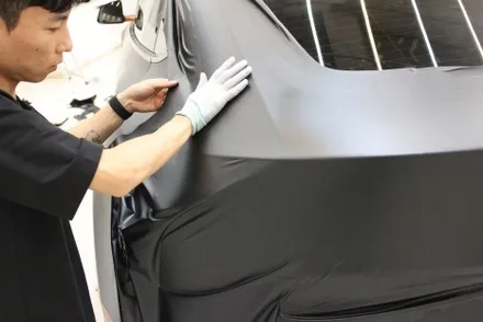 용인랩핑 모델Y 반광인 사틴보다 더 다크한 매트블랙으로 랩핑한다면? / 화성 동학산1길