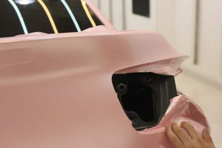 천안랩핑 펄 베이비핑크로 말리부 전체랩핑 했더니 여심취향저격에 딱! / 화성 동학산1길