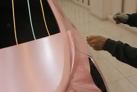 천안랩핑 펄 베이비핑크로 말리부 전체랩핑 했더니 여심취향저격에 딱! / 화성 동학산1길