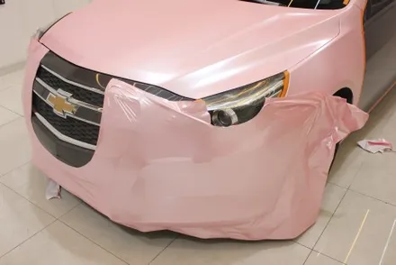 천안랩핑 펄 베이비핑크로 말리부 전체랩핑 했더니 여심취향저격에 딱! / 화성 동학산1길