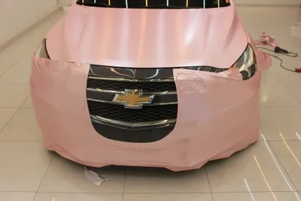 천안랩핑 펄 베이비핑크로 말리부 전체랩핑 했더니 여심취향저격에 딱! / 화성 동학산1길