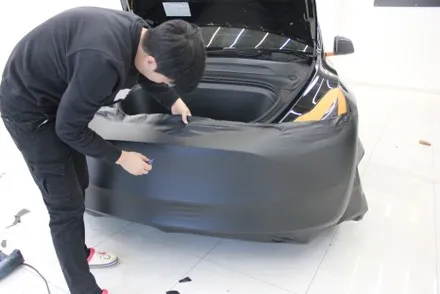 용인랩핑 모델Y 반광인 사틴보다 더 다크한 매트블랙으로 랩핑한다면? / 화성 동학산1길