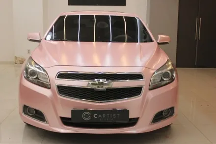 천안랩핑 펄 베이비핑크로 말리부 전체랩핑 했더니 여심취향저격에 딱! / 화성 동학산1길