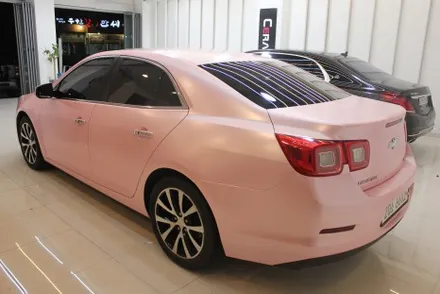 천안랩핑 펄 베이비핑크로 말리부 전체랩핑 했더니 여심취향저격에 딱! / 화성 동학산1길