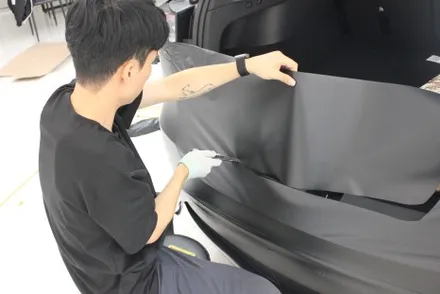 용인랩핑 모델Y 반광인 사틴보다 더 다크한 매트블랙으로 랩핑한다면? / 화성 동학산1길