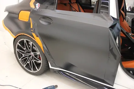 m3 랩핑 / BMW의 선을 살려주는 컬러는 아무래도 사틴블랙 랩핑이 최고! / 화성 동탄 동학산1길