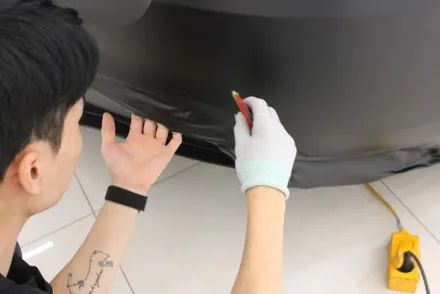 용인랩핑 모델Y 반광인 사틴보다 더 다크한 매트블랙으로 랩핑한다면? / 화성 동학산1길