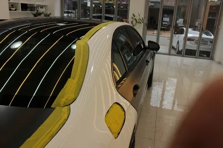 동탄랩핑 벤츠 e63 amg 사틴블랙락그레이메탈릭 사고랩핑 입고 / 카티스트스튜디오 / 화성 동학산1길